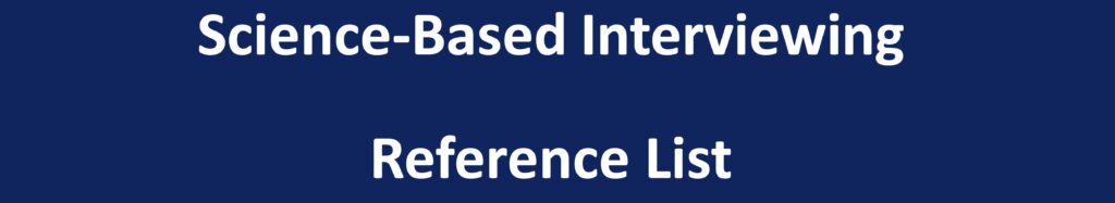 SBI Course Reference List